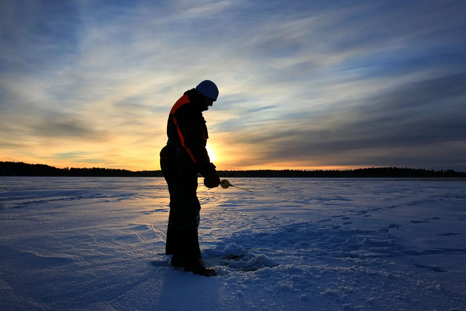 peche sur glace laponie